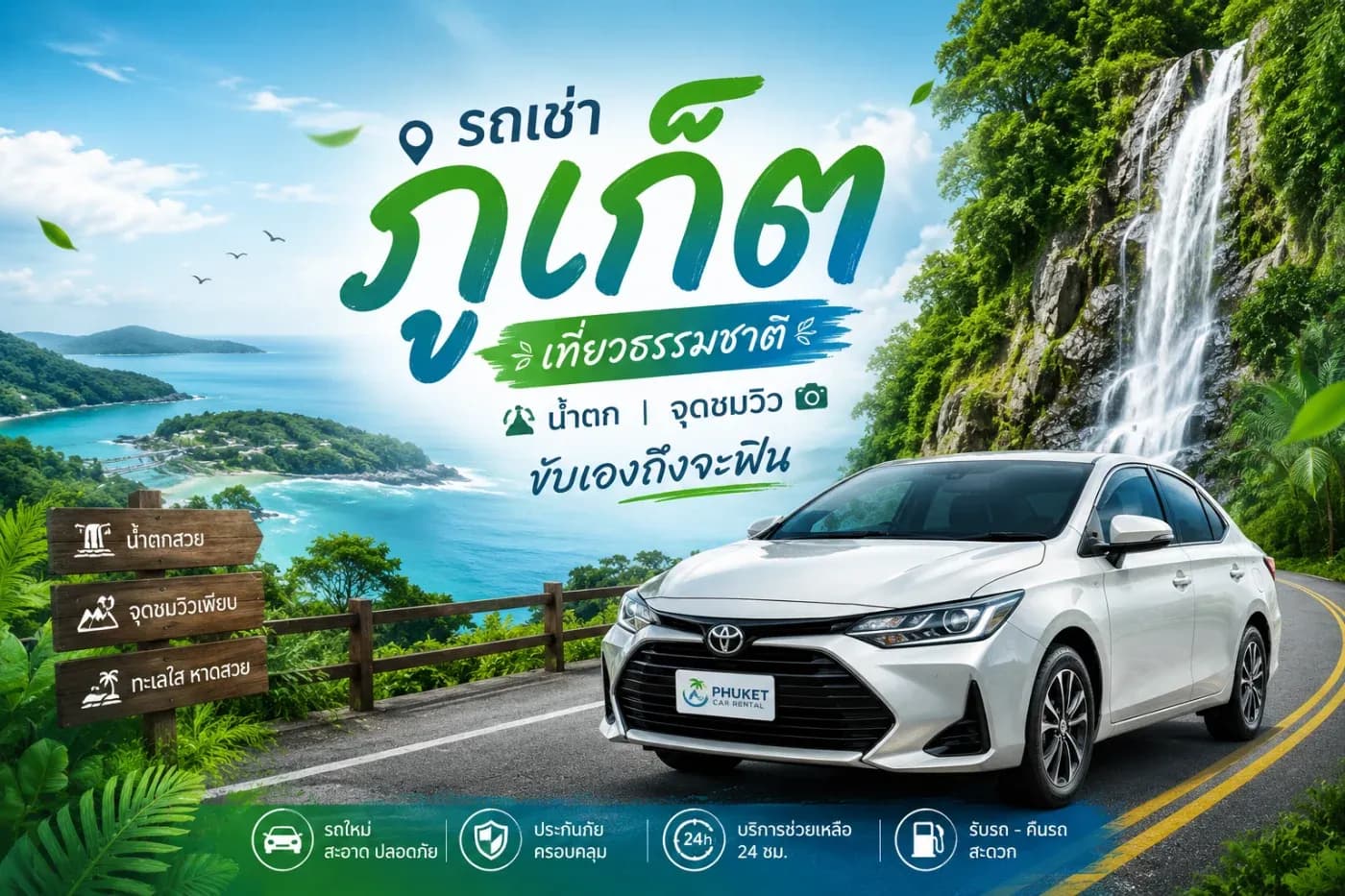ใครอยากเที่ยวภูเก็ตให้ครบหลายบรรยากาศ การเลือก รถเช่าภูเก็ต แล้วขับเที่ยวเองถือเป็นอีกทางเลือกที่สะดวกมาก