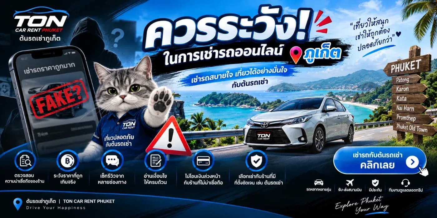 ทุกวันนี้การ เช่ารถออนไลน์ในภูเก็ต สะดวกมาก เพียงค้นหารถเช่าผ่าน Google, Facebook, LINE หรือเว็บไซต์ ก็สามารถสอบถามราคา เลือกรุ่นรถ และจองรถล่วงหน้าได้ภายในเวลาไม่นาน